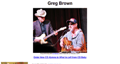 Desktop Screenshot of gregbrown.org