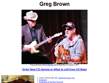 Tablet Screenshot of gregbrown.org